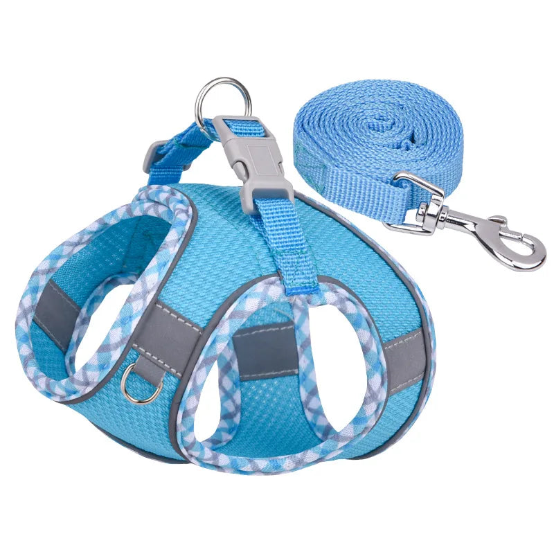 Arnés Reflectante para Perro con Correa Ajustable y Transpirable