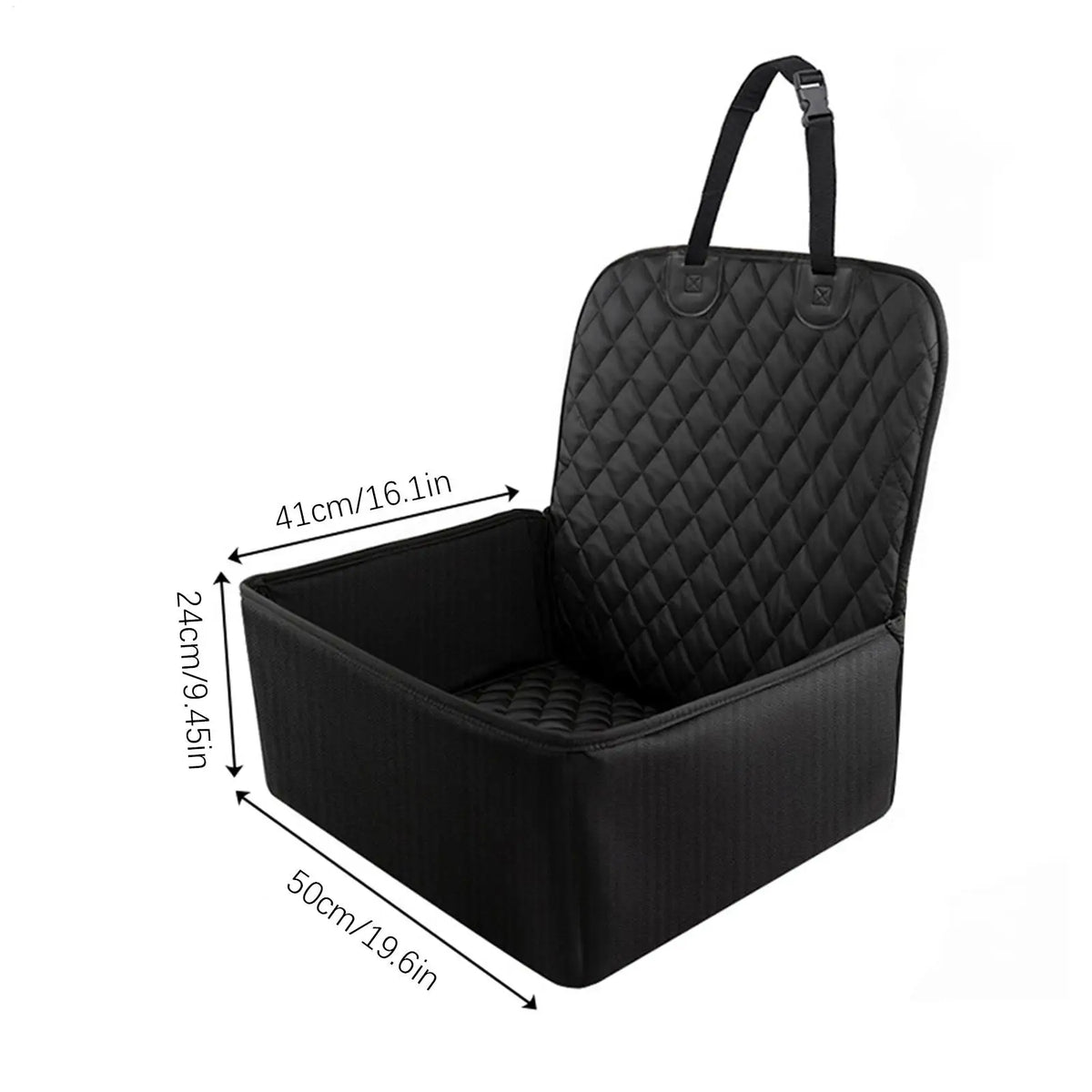 Asiento Protector para Perros Coche Impermeable Antideslizante Negro