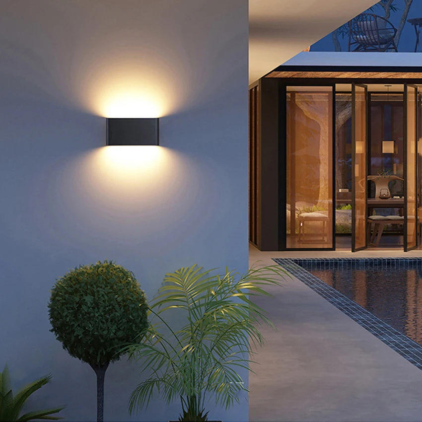 Lámpara LED de Pared IP65 para Interior y Exterior de Aluminio