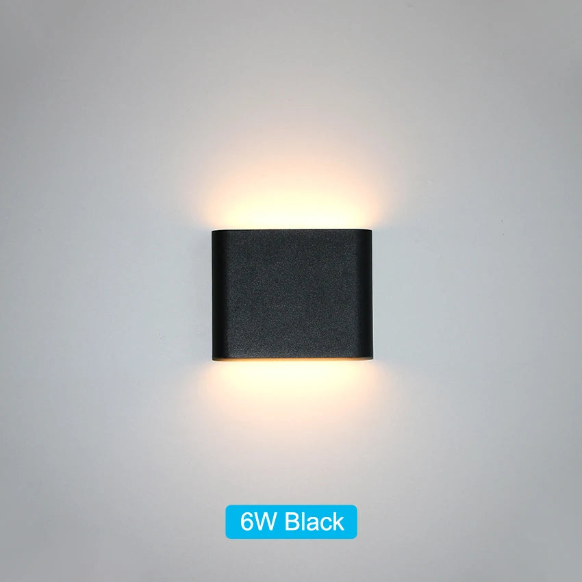 Lámpara LED de Pared IP65 para Interior y Exterior de Aluminio