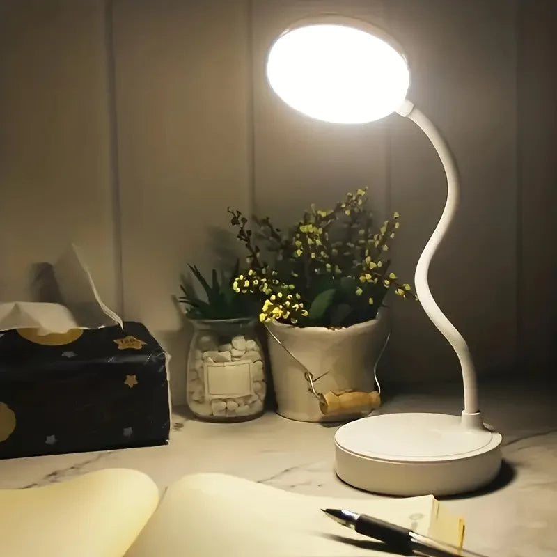 Lámpara LED de Escritorio USB Regulable con 3 Modos de Luz