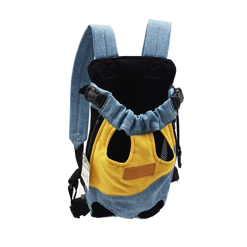 Mochila Transportadora Frontal para Gatos y Perros Pequeños