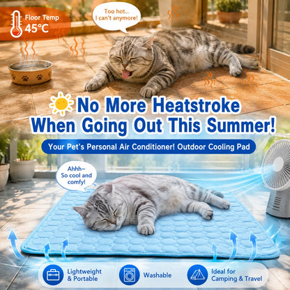 Alfombrilla Refrescante para Perros y Gatos Lavable Antideslizante