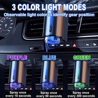 Ambientador Coche Recargable con Difusor Inteligente USB LED RGB