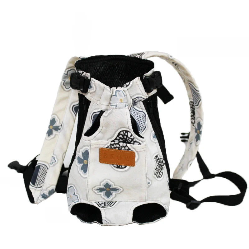 Mochila Transportadora Frontal para Gatos y Perros Pequeños