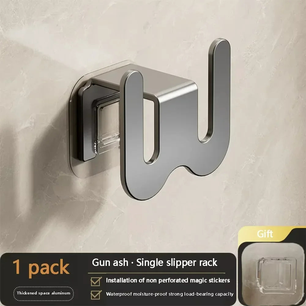 Soporte Adhesivo para Zapatillas de Pared Metálico sin Perforar