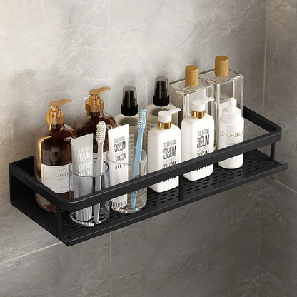Estante de Baño de Aluminio para Pared Organizador Multifuncional