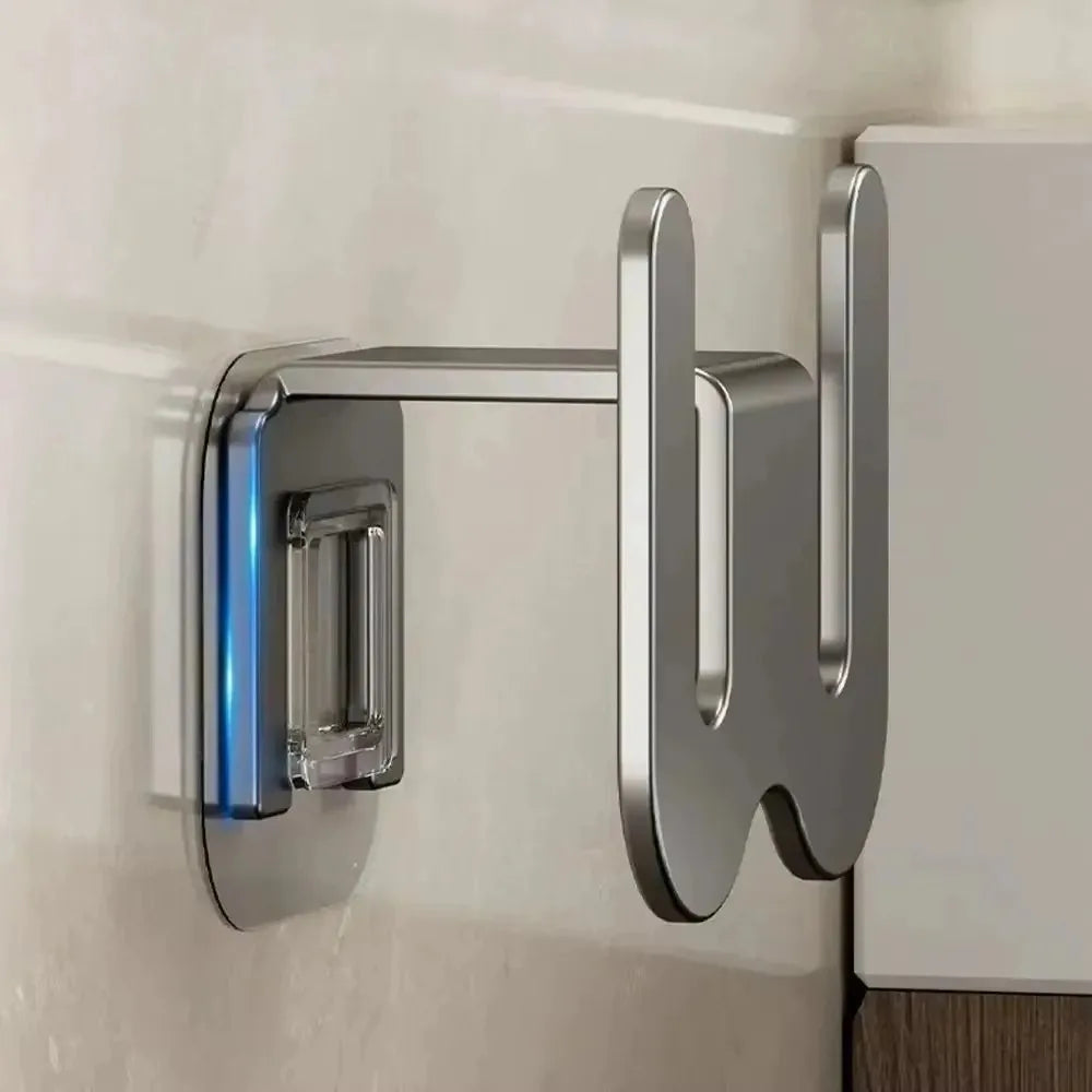 Soporte Adhesivo para Zapatillas de Pared Metálico sin Perforar