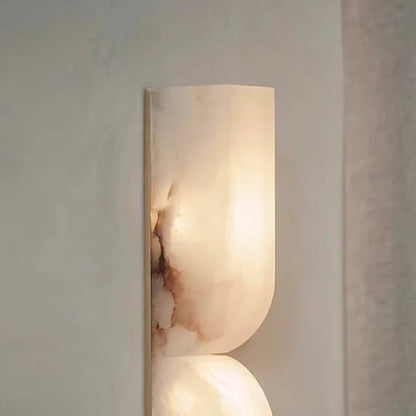 Lámpara de Pared LED de Mármol Natural Art Deco para Interior