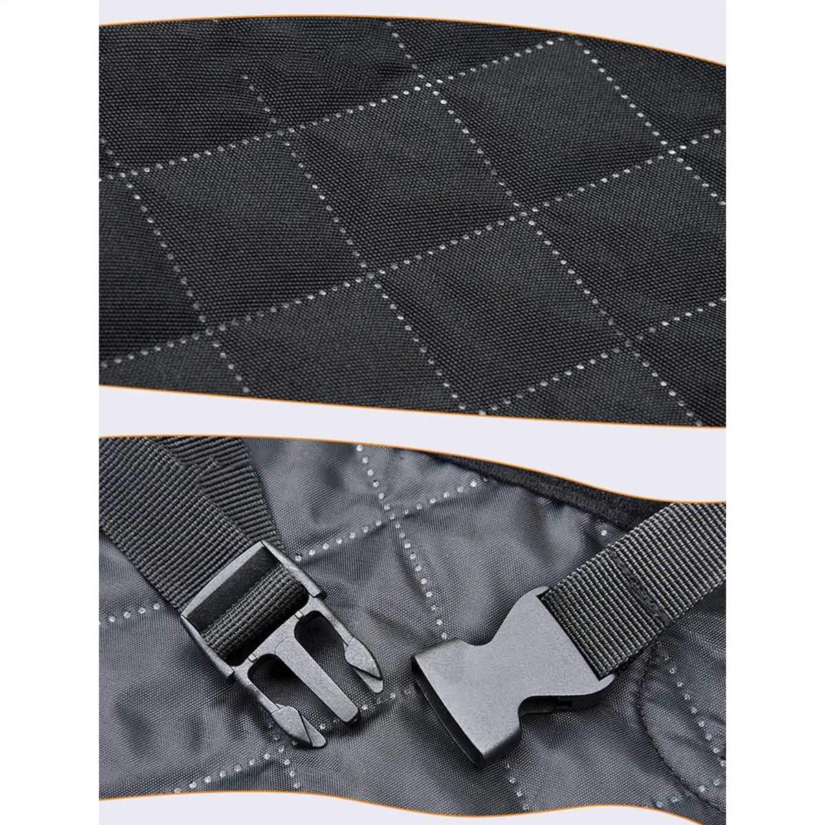 Asiento Protector para Perros Coche Impermeable Antideslizante Negro