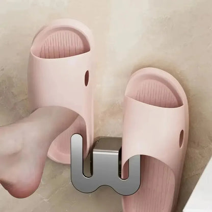 Soporte Adhesivo para Zapatillas de Pared Metálico sin Perforar