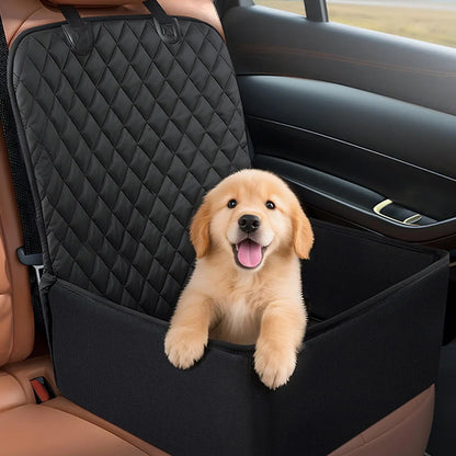Asiento Protector para Perros Coche Impermeable Antideslizante Negro