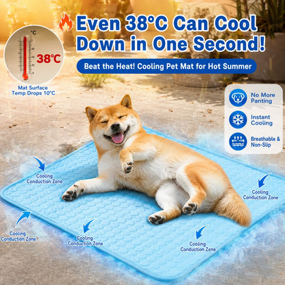 Alfombrilla Refrescante para Perros y Gatos Lavable Antideslizante