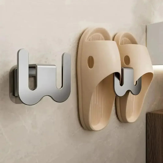 Soporte Adhesivo para Zapatillas de Pared Metálico sin Perforar