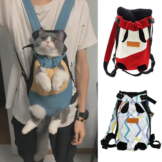 Mochila Transportadora Frontal para Gatos y Perros Pequeños