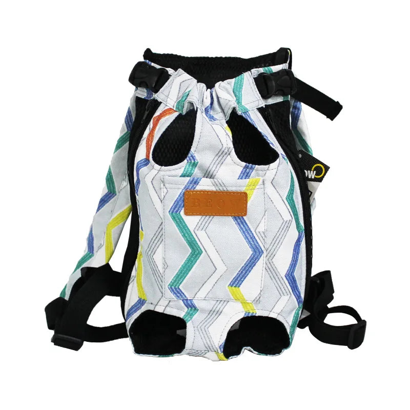 Mochila Transportadora Frontal para Gatos y Perros Pequeños