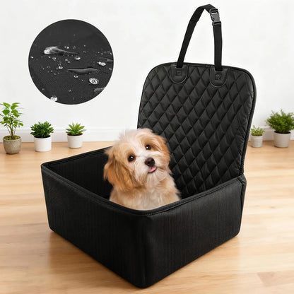 Asiento Protector para Perros Coche Impermeable Antideslizante Negro