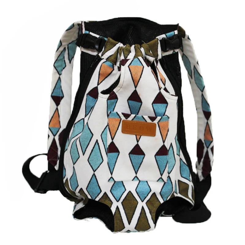 Mochila Transportadora Frontal para Gatos y Perros Pequeños