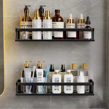 Estante de Baño de Aluminio para Pared Organizador Multifuncional