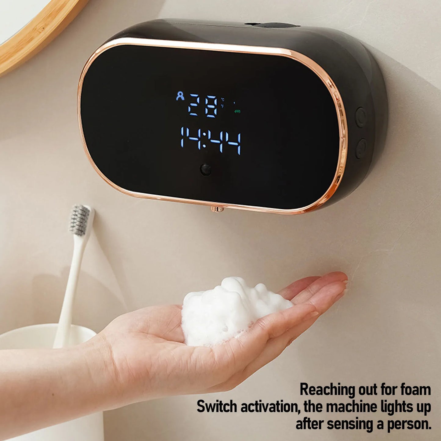 Dispensador Automático de Jabón Espumoso USB con Sensor 350 ml