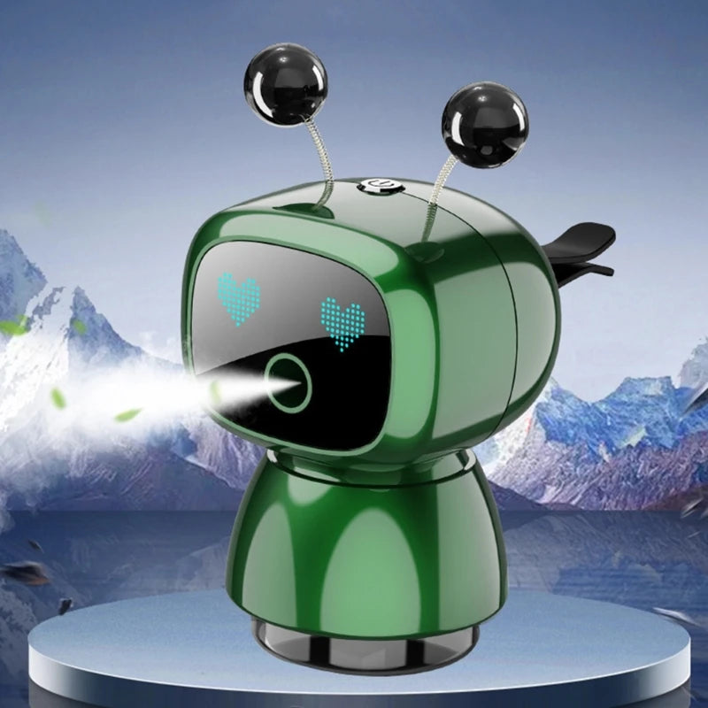 Ambientador Robótico para Coche Recargable con Difusor Inteligente