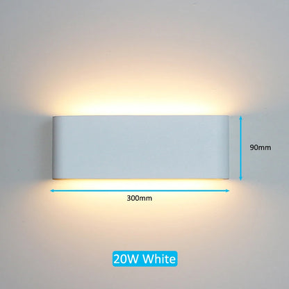 Lámpara LED de Pared IP65 para Interior y Exterior de Aluminio