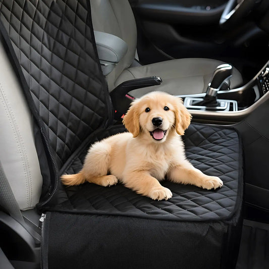 Asiento Protector para Perros Coche Impermeable Antideslizante Negro