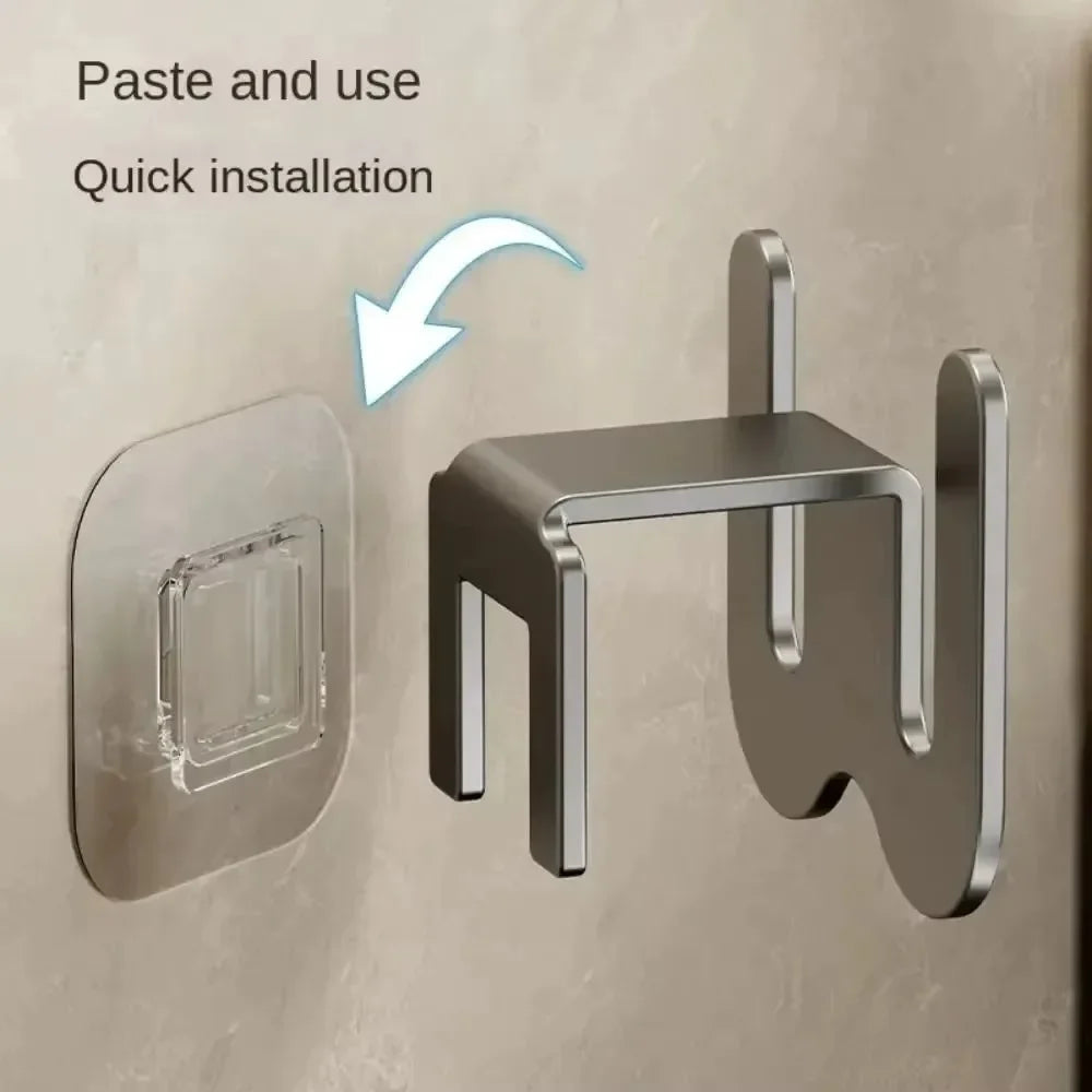 Soporte Adhesivo para Zapatillas de Pared Metálico sin Perforar