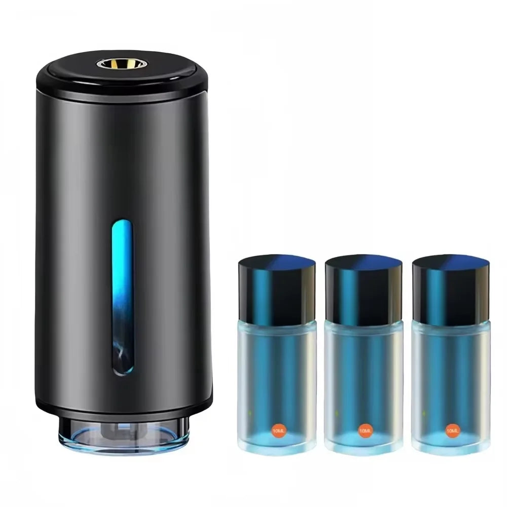 Ambientador Coche Recargable con Difusor Inteligente USB LED RGB