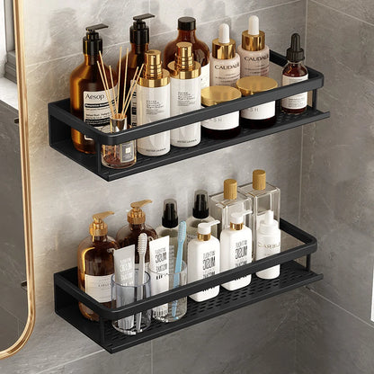 Estante de Baño de Aluminio para Pared Organizador Multifuncional