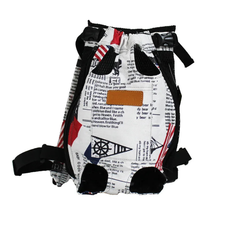 Mochila Transportadora Frontal para Gatos y Perros Pequeños