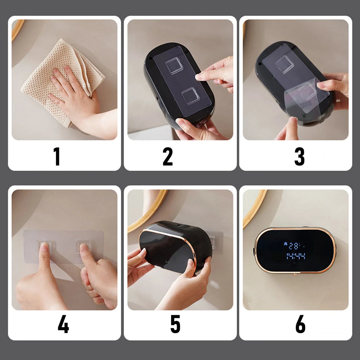 Dispensador Automático de Jabón Espumoso USB con Sensor 350 ml
