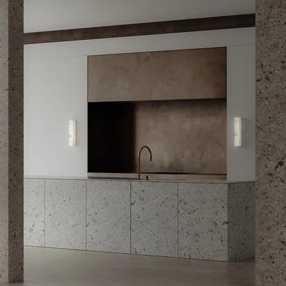 Lámpara de Pared LED de Mármol Natural Art Deco para Interior