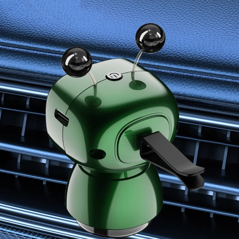 Ambientador Robótico para Coche Recargable con Difusor Inteligente