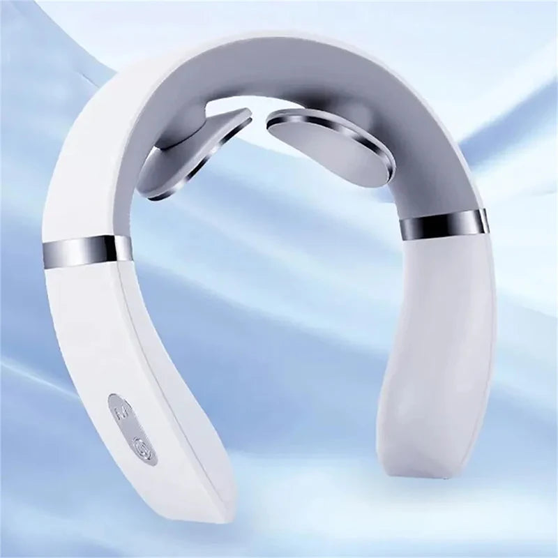 Masajeador Eléctrico Cervical EMS Recargable para Cuello y Hombros