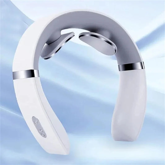 Masajeador Eléctrico Cervical EMS Recargable para Cuello y Hombros