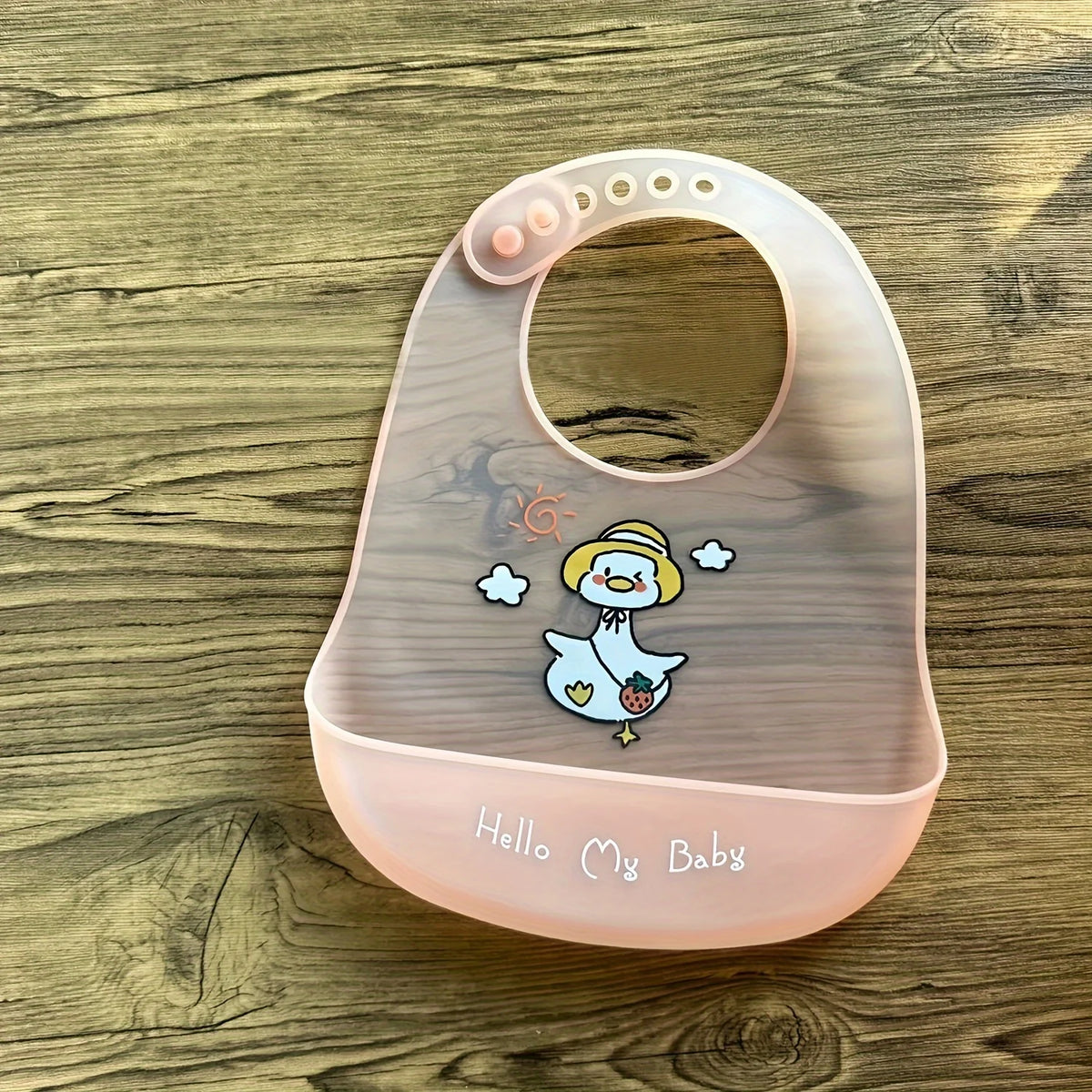 Babero de Silicona Impermeable para Bebé con Bolsillo Recogemigas